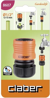 Conector Automatico Manguera de 1/2 Claber